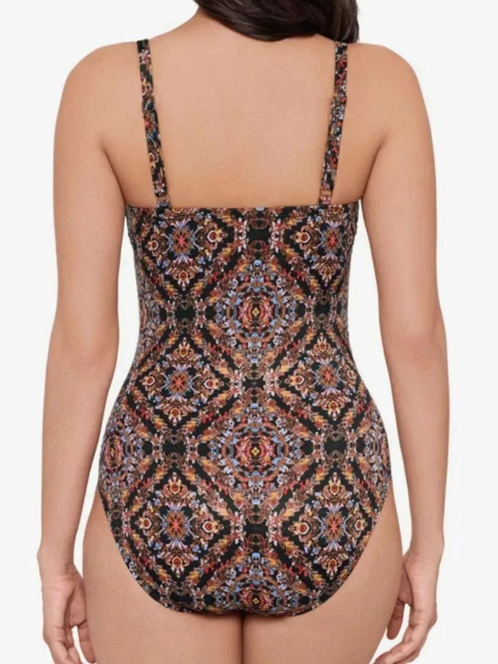 Miraclesuit Kara one-piece swimsuit Style# 6566693 size 8 Scandale print NEW
